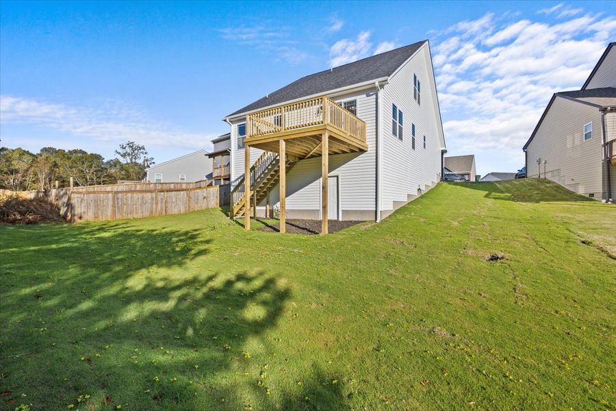 Representative exterior details of a home built from the Iris by Enchanted Homes in Hampshire Heights, Moore (Image 15).
