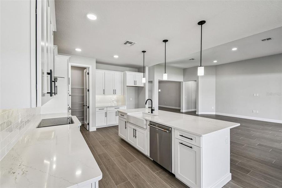 Furnished interior view inside a new home in Solace at Corner Lake, Orlando (Image 18).