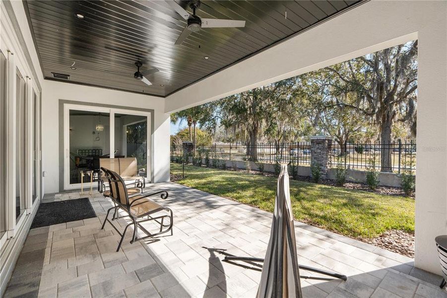 Exterior details and patio area of a home in , Land O' Lakes (Image 30).