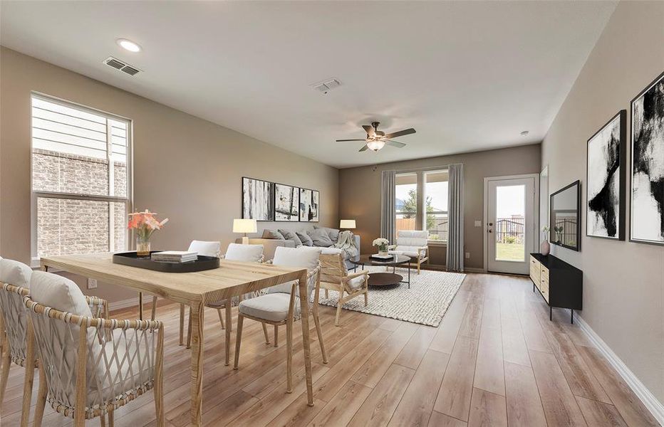 Spacious main living areas *model representation Spacious main living areas *model representation