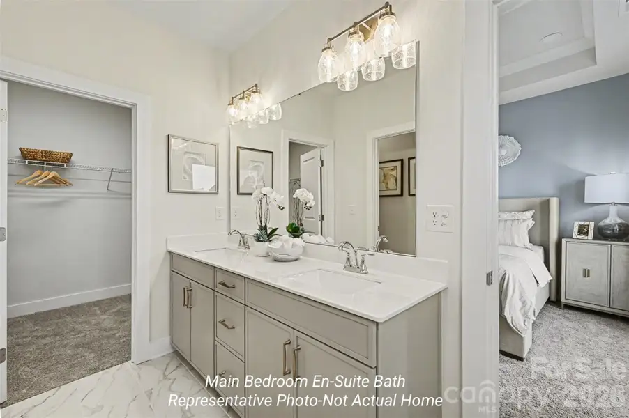 Furnished interior view inside a new home in , Charlotte (Image 19).