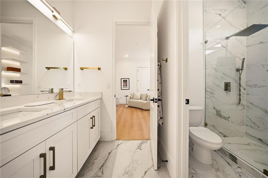 Furnished interior view inside a new home in Avalon Ridge, Winter Garden (Image 38).