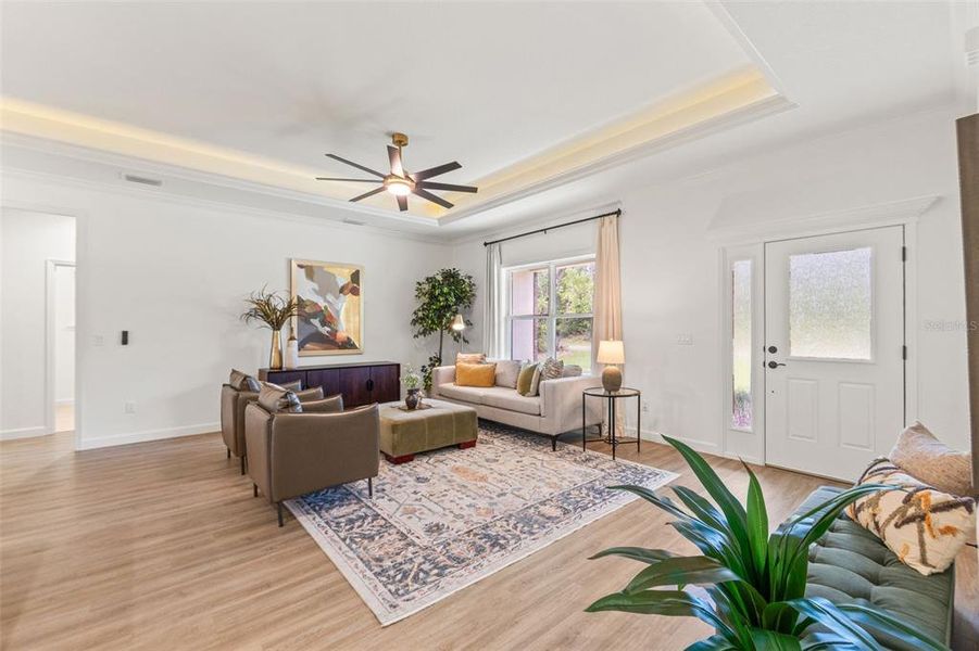 Furnished interior view inside a new home in , Citrus Springs (Image 30).