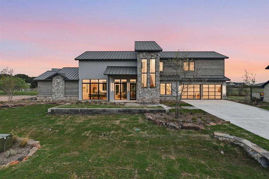Front exterior of a new home in , Graford, TX, highlighting curb appeal (Image 17).