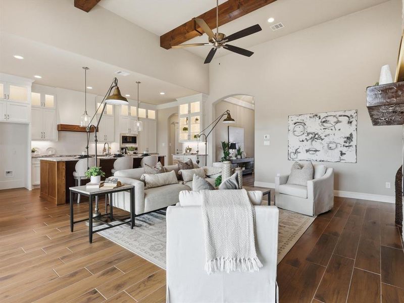 Furnished interior view inside a new home in , Granbury (Image 37).
