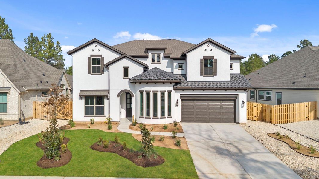 Front exterior of a new home in Colton, Montgomery, TX, highlighting curb appeal (Image 20).