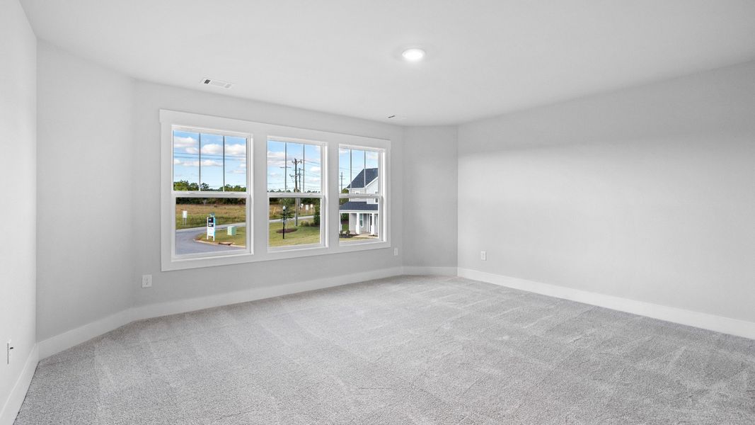 2 story single family home, all white, owner's suite