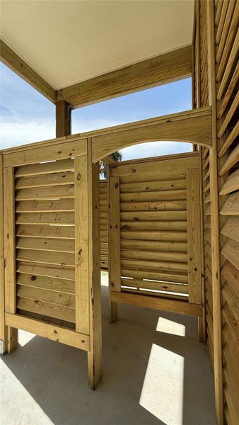 Outdoor Shower Entrance