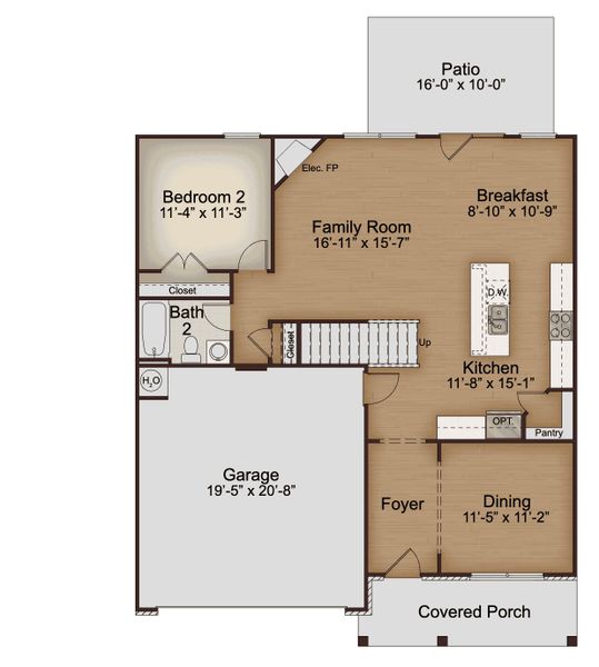 2D floor plan layout of this home in Highland Park, Stonecrest, GA (Image 2). 2D floor plan layout of this home in Highland Park, Stonecrest, GA (Image 2).
