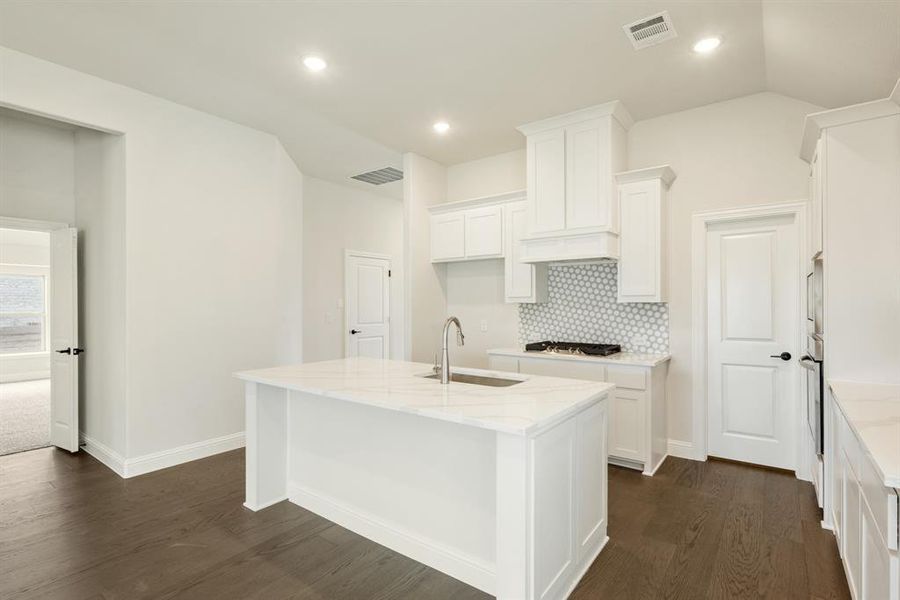 Furnished interior view inside a new home in Painted Tree Woodland District 50, McKinney (Image 12). Furnished interior view inside a new home in Painted Tree Woodland District 50, McKinney (Image 12).