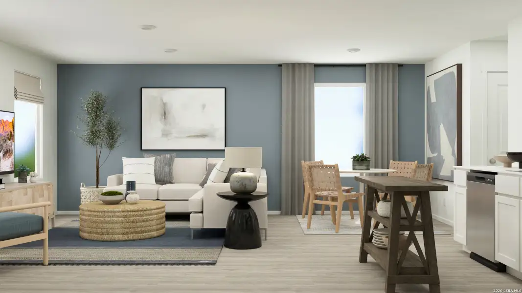 Furnished interior view inside a new home in Stone Garden, Elmendorf (Image 17).
