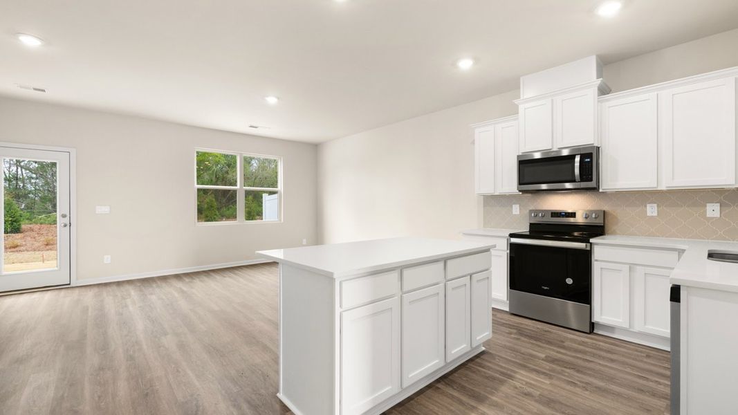 Furnished interior view inside a new home in The Gables at Agricultural Village, Perry (Image 4).