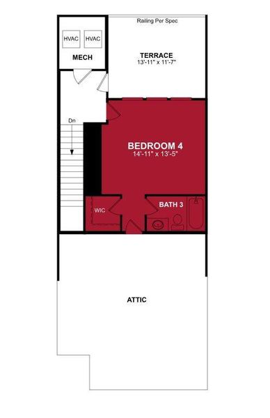 Beazer Homes Bayside Baltic floorplan.