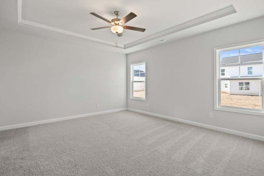 Representative unfurnished interior of a home built from the Camellia by Caviness & Cates Communities in Bartlett Manor, Youngsville (Image 44).