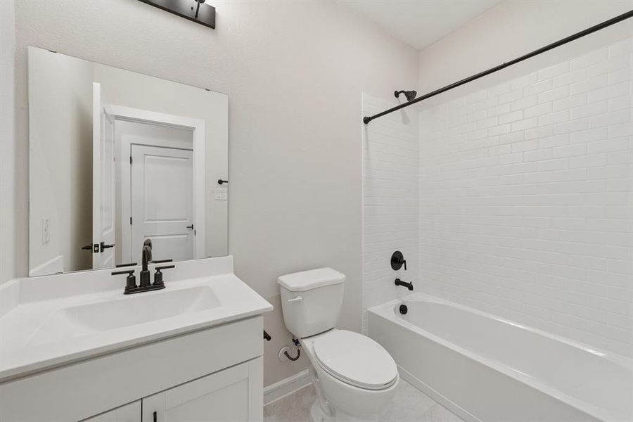 Furnished interior view inside a new home in Aspire at Noble Ridge, Howe (Image 7).