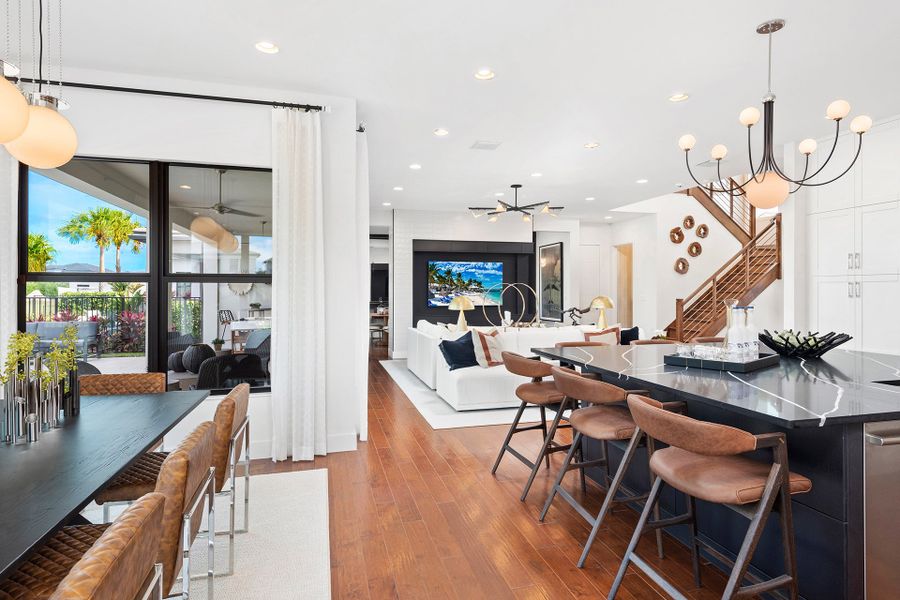 Representative furnished interior of a home built from the Laguna by GL Homes in Lotus Edge, Boca Raton (Image 8). Representative furnished interior of a home built from the Laguna by GL Homes in Lotus Edge, Boca Raton (Image 8).