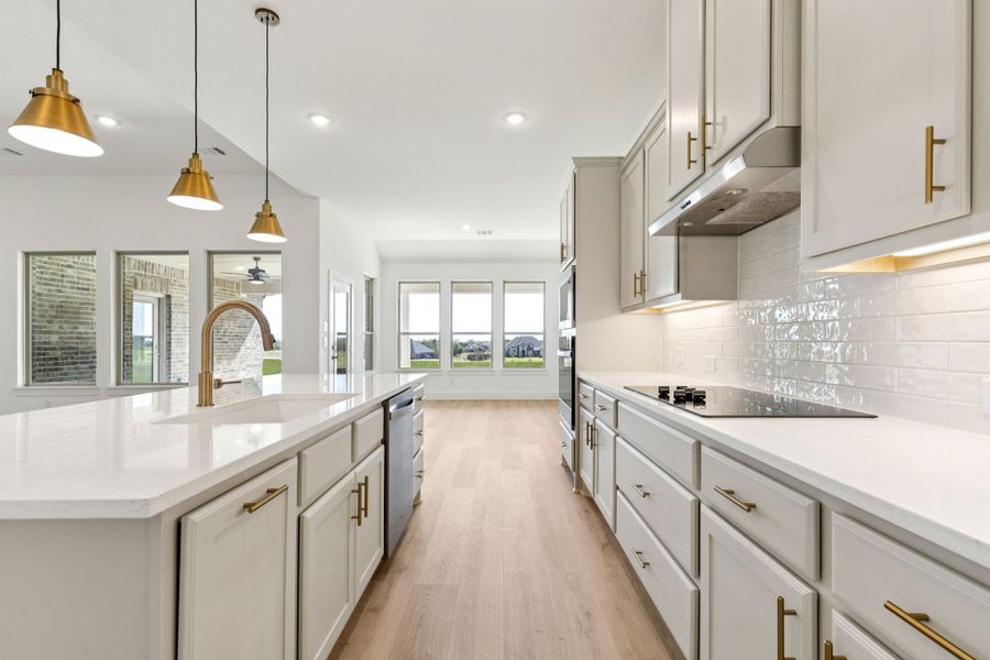 Representative furnished interior of a home built from the Halsted by Centre Living Homes in Lakeway Estates, Waxahachie (Image 8).