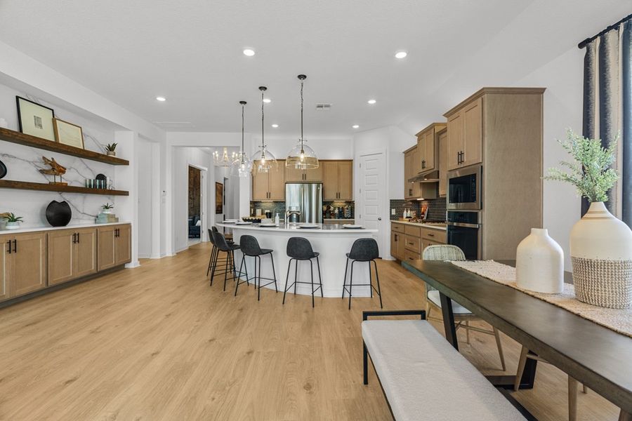 Furnished interior view inside a new home in Berry Creek Highlands, Georgetown (Image 18).