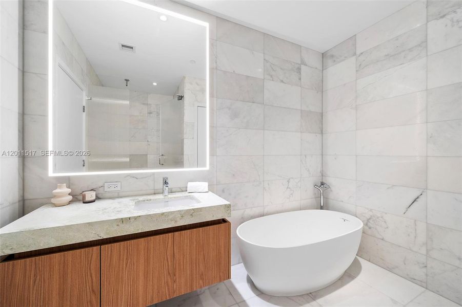 Furnished interior view inside a new home in , Miami Beach (Image 10). Furnished interior view inside a new home in , Miami Beach (Image 10).