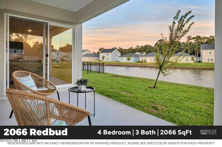 Exterior details and patio area of a home in Walker’s Ridge – Phase II, Jacksonville (Image 3).