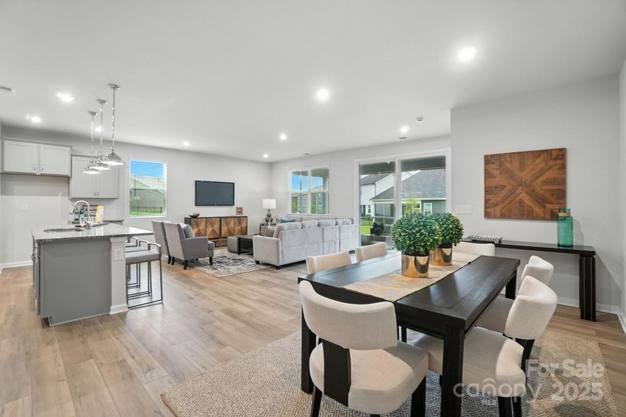 Furnished interior view inside a new home in Waxhaw Landing, Monroe (Image 12).