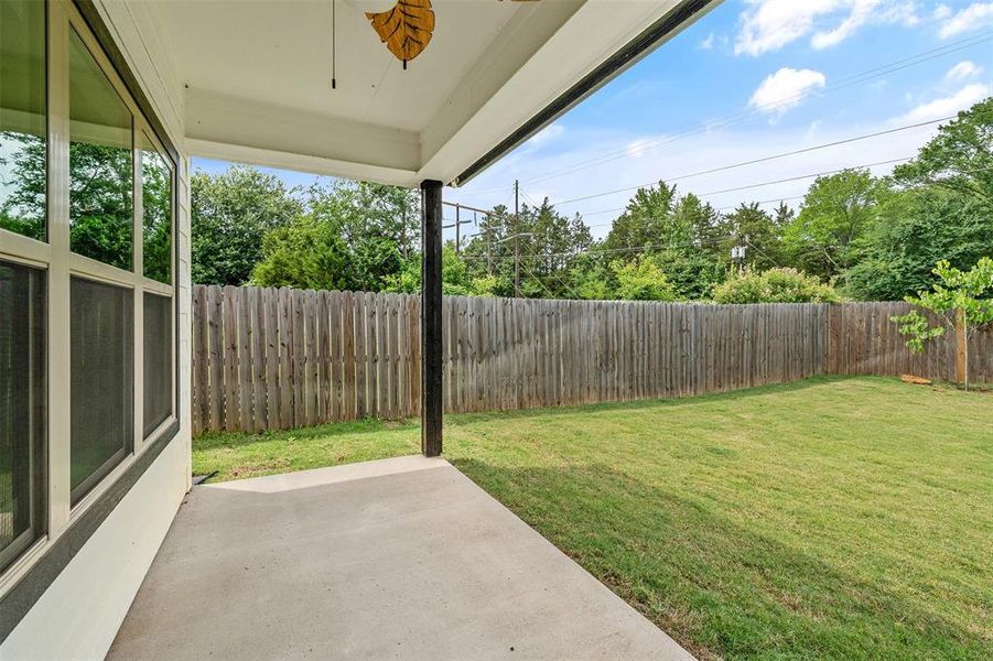 Exterior details and patio area of a home in , Lindale (Image 4).