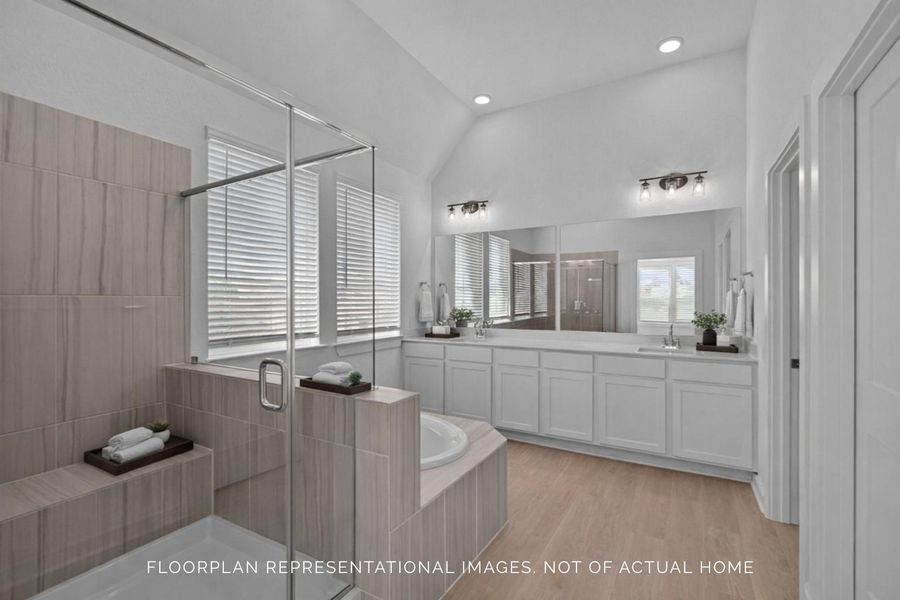 Furnished interior view inside a new home in Marvida, Cypress (Image 6).