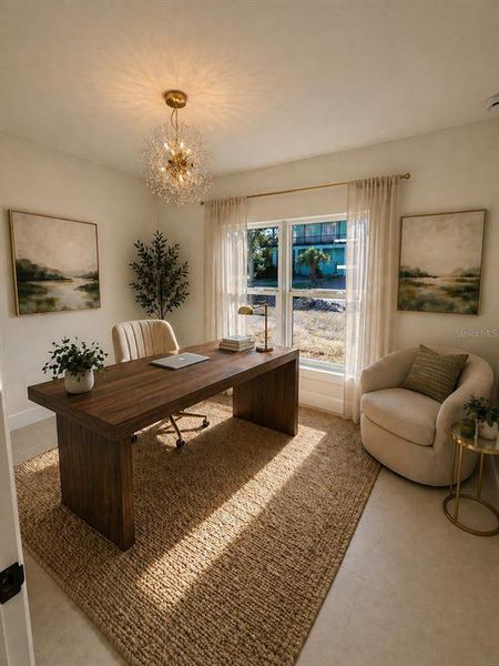 Furnished interior view inside a new home in , Venice (Image 5).