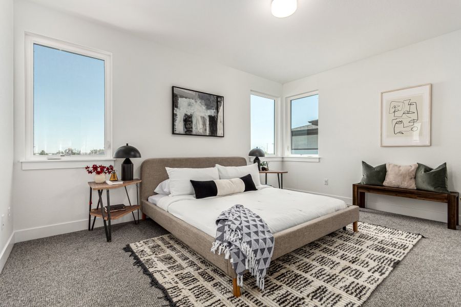 Furnished interior view inside a new home in West Grange, Longmont (Image 19).