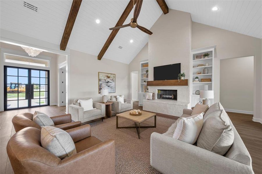 Furnished interior view inside a new home in , Woodway (Image 8).
