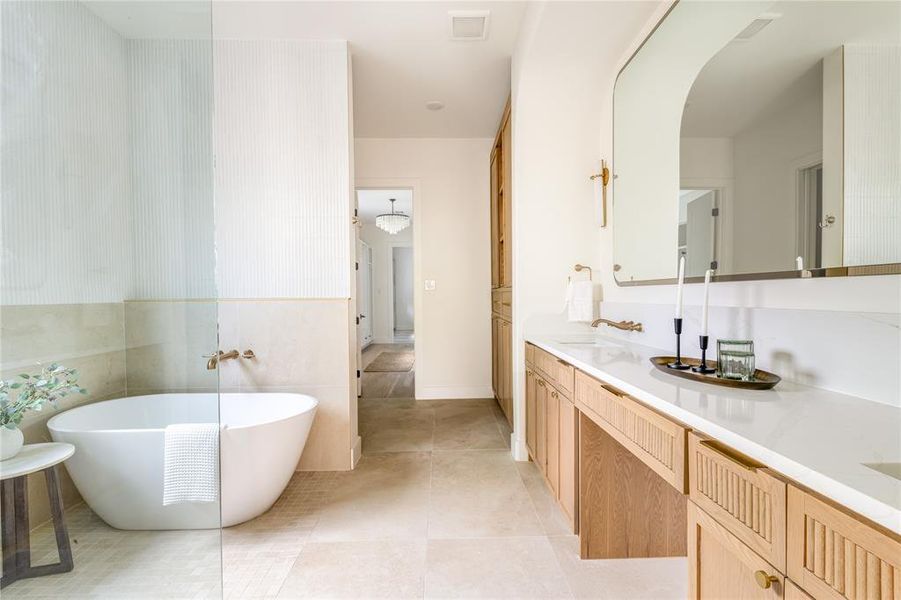 Furnished interior view inside a new home in , Dallas (Image 9).