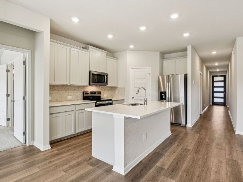 Furnished interior view inside a new home in Comanche Ridge, San Antonio (Image 3).