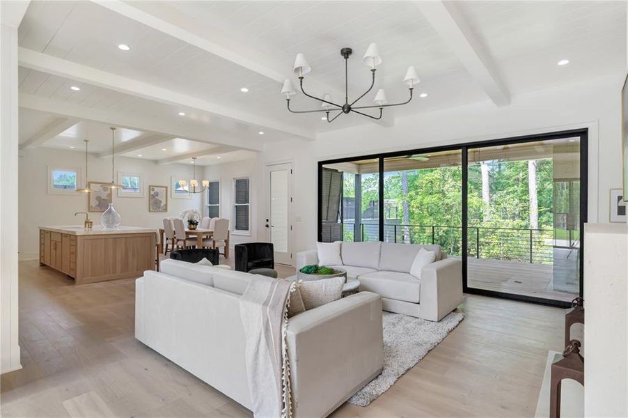Furnished interior view inside a new home in , Roswell (Image 17).