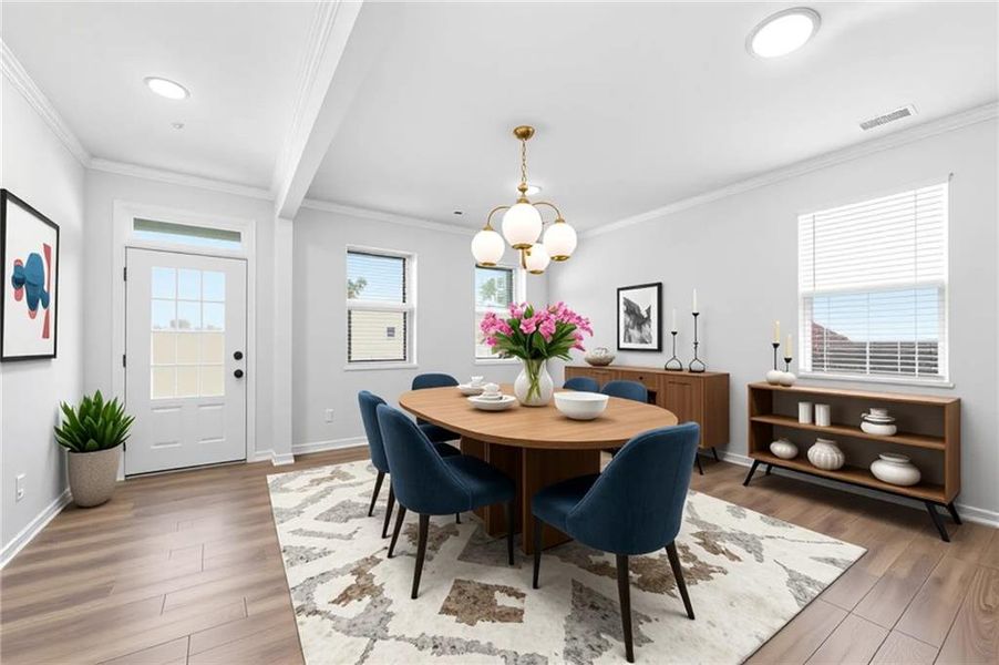 Furnished interior view inside a new home in Oakhurst Glen, Fairburn (Image 17). Furnished interior view inside a new home in Oakhurst Glen, Fairburn (Image 17).