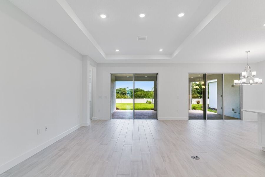 Representative unfurnished interior of a home built from the Azzurro by Taylor Morrison in Esplanade at Center Lake Ranch, St. Cloud (Image 24).