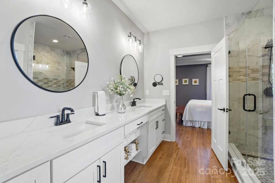 Furnished interior view inside a new home in , Clover (Image 26).