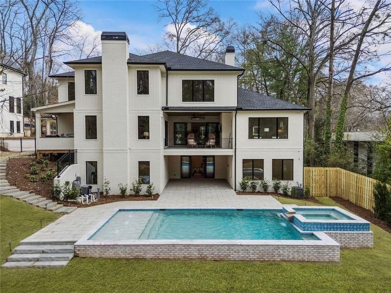 Exterior details and patio area of a home in , Sandy Springs (Image 33). Exterior details and patio area of a home in , Sandy Springs (Image 33).