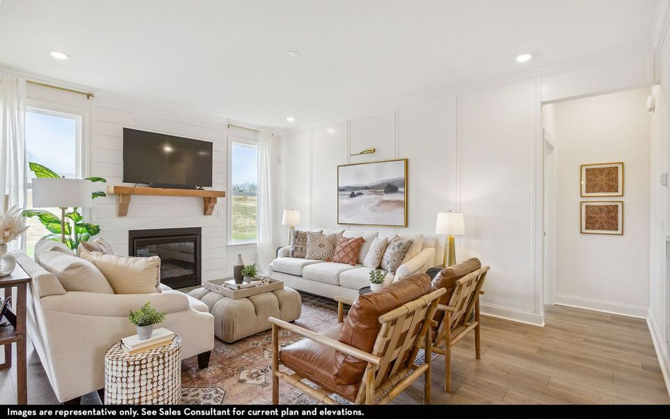 Furnished interior view inside a new home in McCain's Station, Gallatin (Image 8).