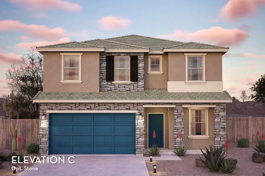 Representative exterior photo of a completed home built from the Trinity AZ by CastleRock Communities in Hayden Estates, Buckeye, AZ (Image 22).