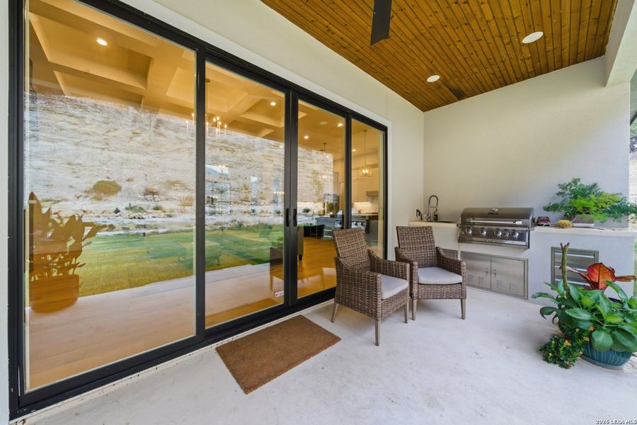 Exterior details and patio area of a home in , Boerne (Image 3).