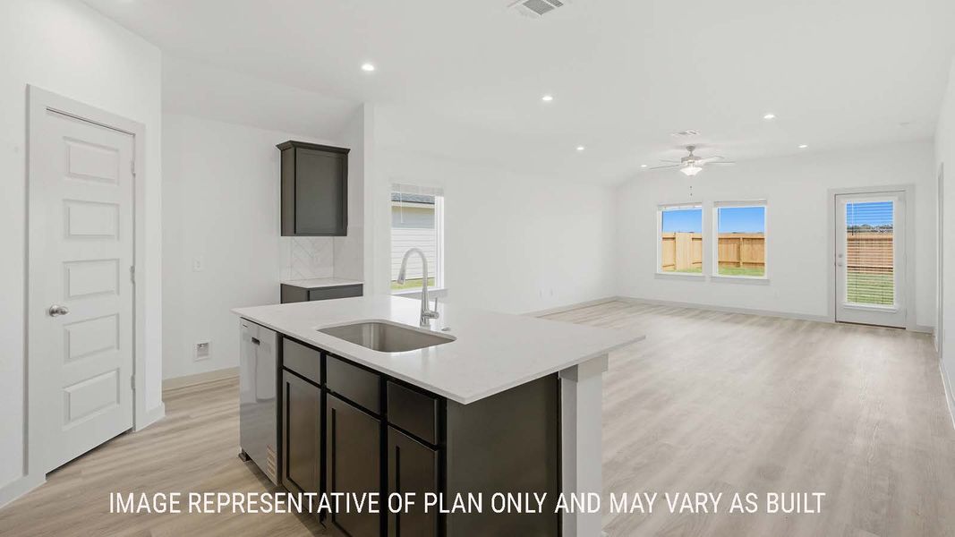 Representative furnished interior of a home built from the Elgin by D.R. Horton in Reserve at Mallard Lakes, Orange (Image 7).