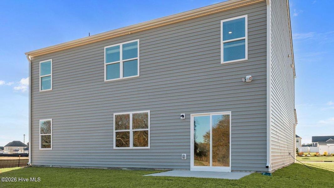 Exterior details and patio area of a home in Villa Grande, Winterville (Image 15).