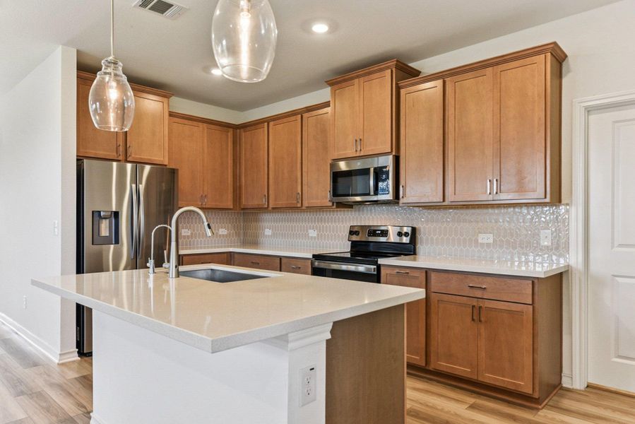 Furnished interior view inside a new home in Stonewall Ranch, Liberty Hill (Image 7).