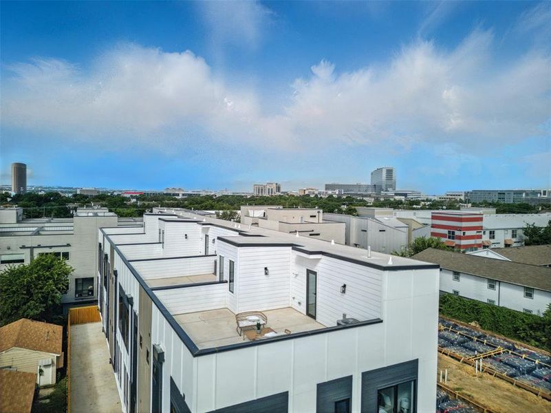 Exterior details and patio area of a home in , Dallas (Image 27).