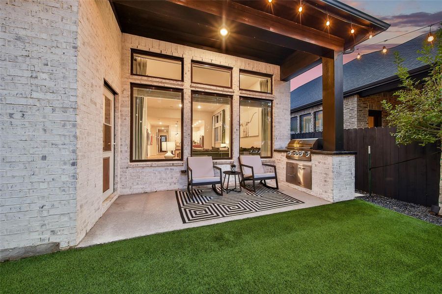 Exterior details and patio area of a home in , Magnolia (Image 27). Exterior details and patio area of a home in , Magnolia (Image 27).