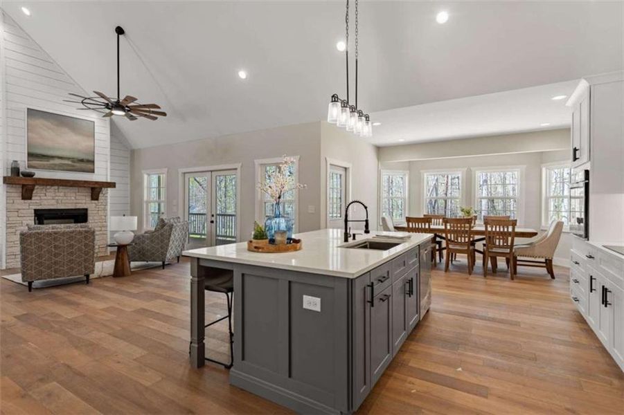 Furnished interior view inside a new home in , Morganton (Image 45).