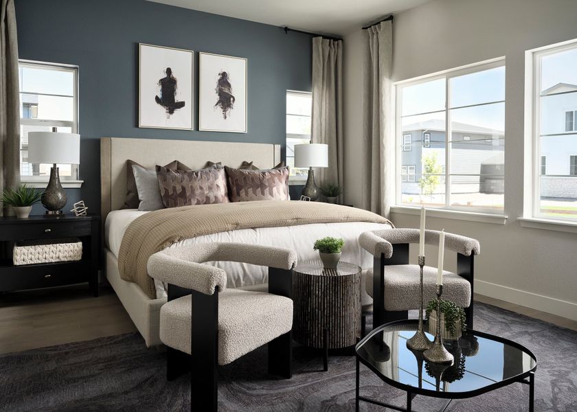 Representative furnished interior of a home built from the 5012 by Tri Pointe Homes in The Aurora Highlands, Aurora (Image 10).