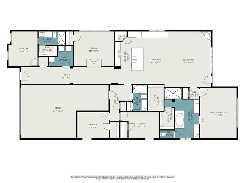 2D floor plan layout of this home in Riceland, Mont Belvieu, TX (Image 4).