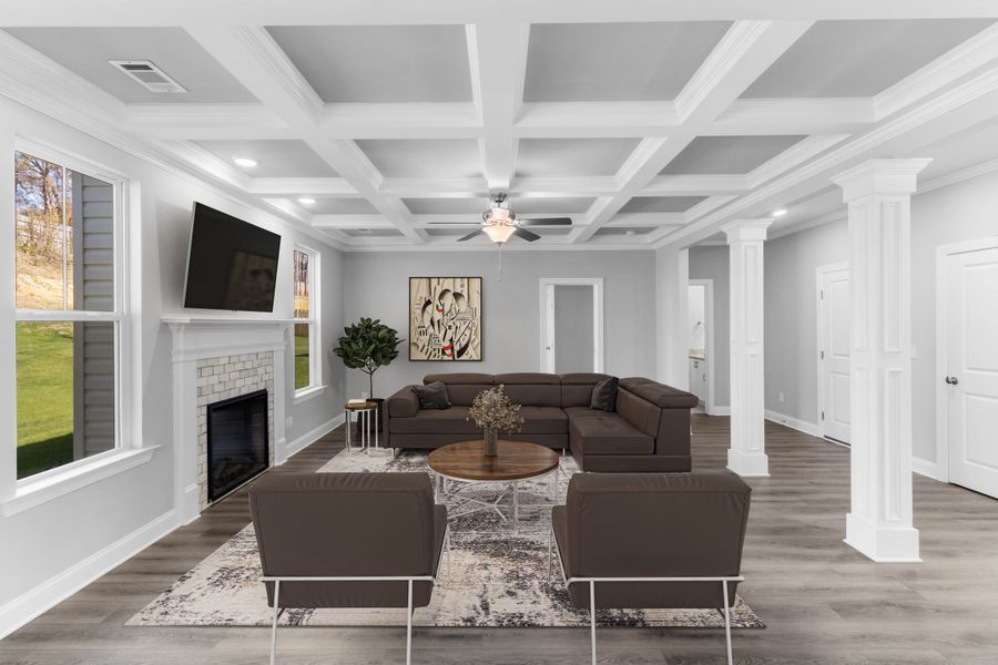 Living Room | 5065 Anna Creek Way, The Kingsland II Plan by Ivey Homes Living Room | 5065 Anna Creek Way, The Kingsland II Plan by Ivey Homes