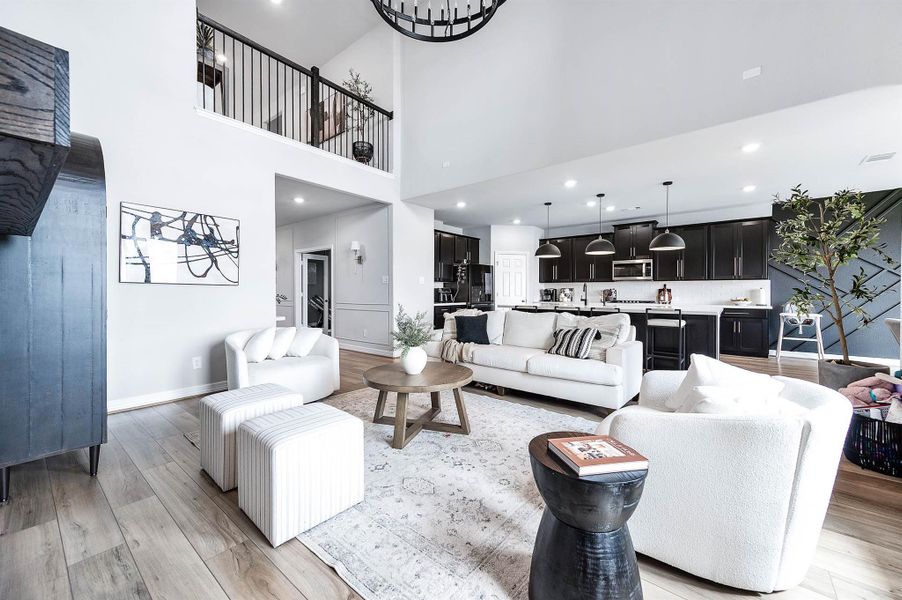 Furnished interior view inside a new home in Sunterra 60ft, Katy (Image 5). Furnished interior view inside a new home in Sunterra 60ft, Katy (Image 5).